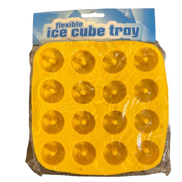 Daily Save 2pc Lot Flexible Ice Cube Silicone Tray Molds Arrows & Donuts NWT - Picture 3 of 7